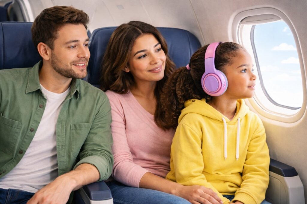 como entreter criança no avião