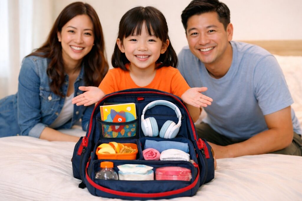 Como organizar mochila infantil para viagem