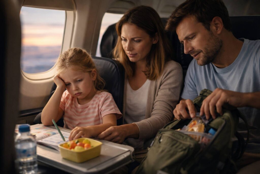 melhor horário para viajar com crianças