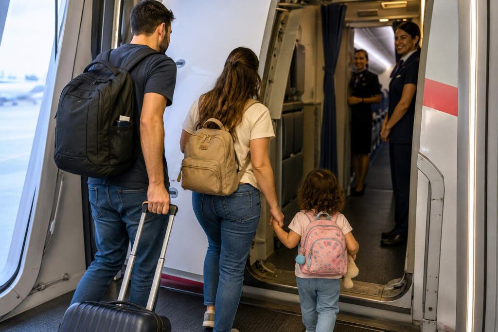 embarque prioritário com criança